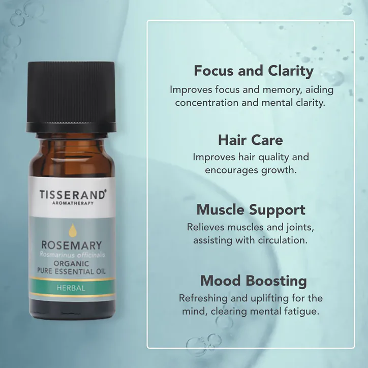 Tisserand Rosemary Organic Pure Essential Oil 9ml detail 3