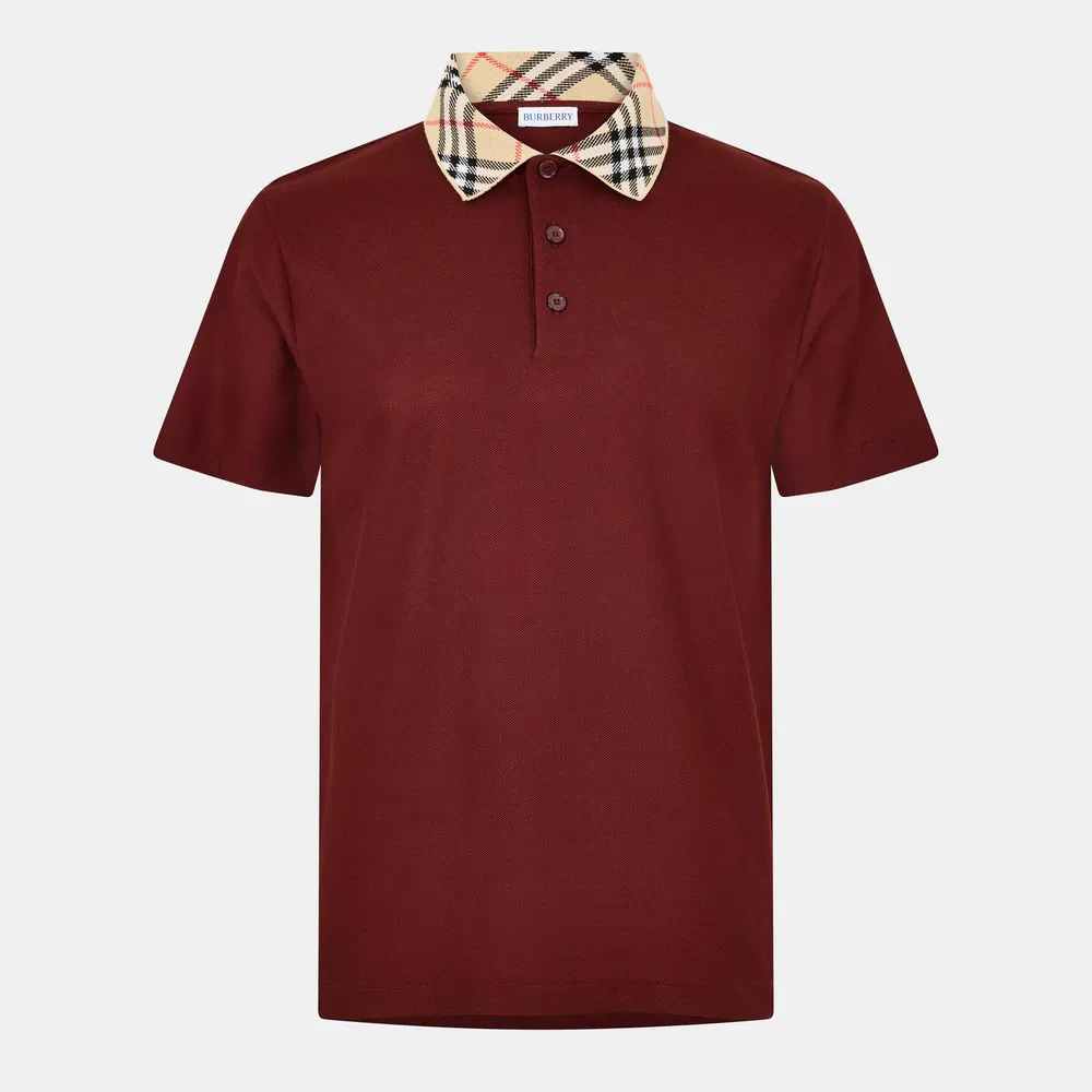 Burberry Mens Cody Check Polo Shirt