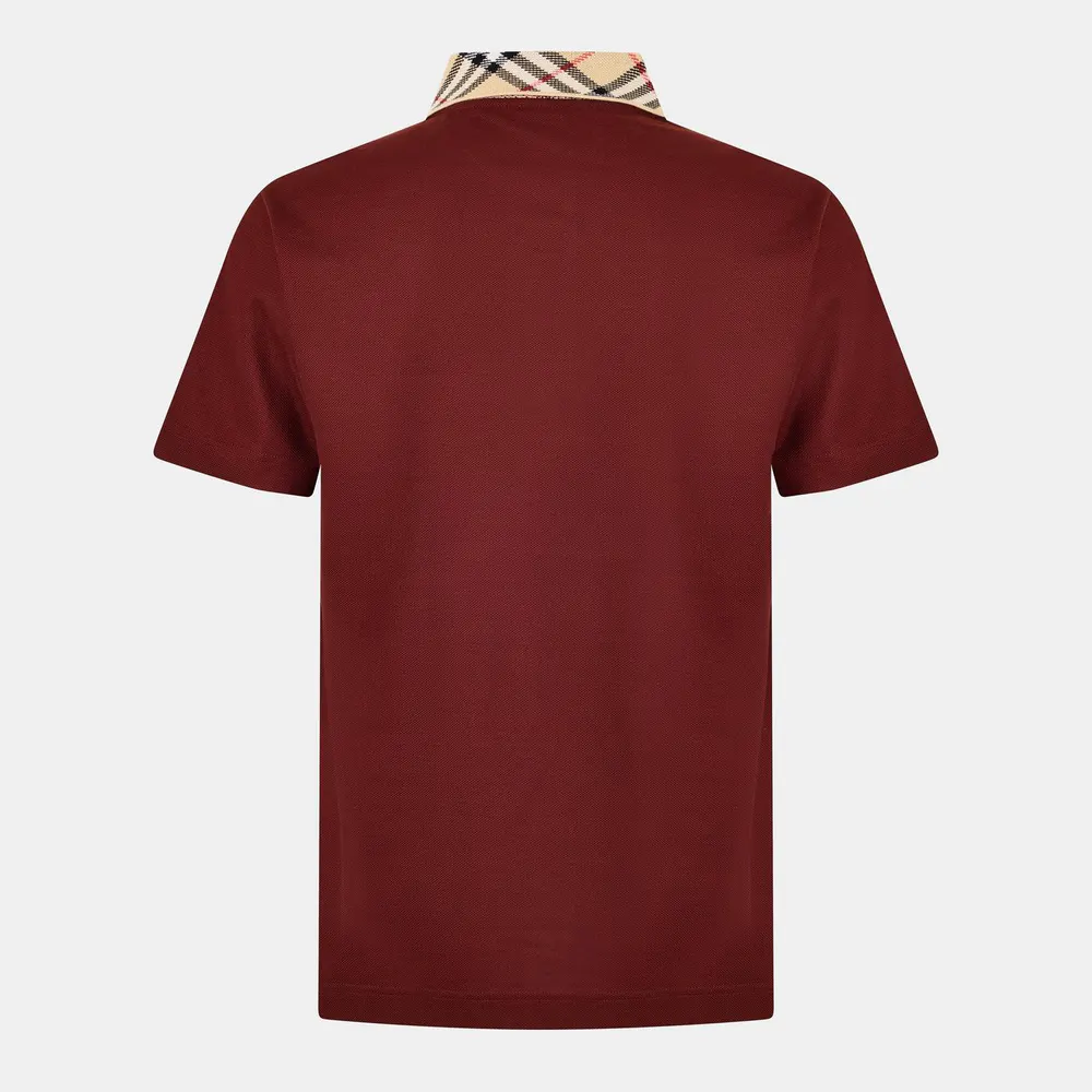 Burberry Mens Cody Check Polo Shirt detail 2
