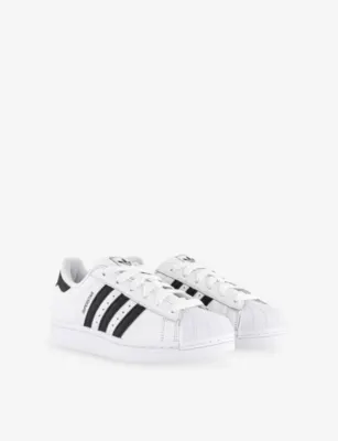 ADIDAS Superstar II Leather Trainers - EUR 45 / 11 UK MEN in WHITE CORE BLACK WHITE, additional product view 3