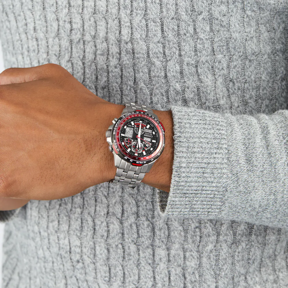Citizen Red Arrows Skyhawk A.T Super Titanium™ 47mm Mens Watch in Black, additional product view 2