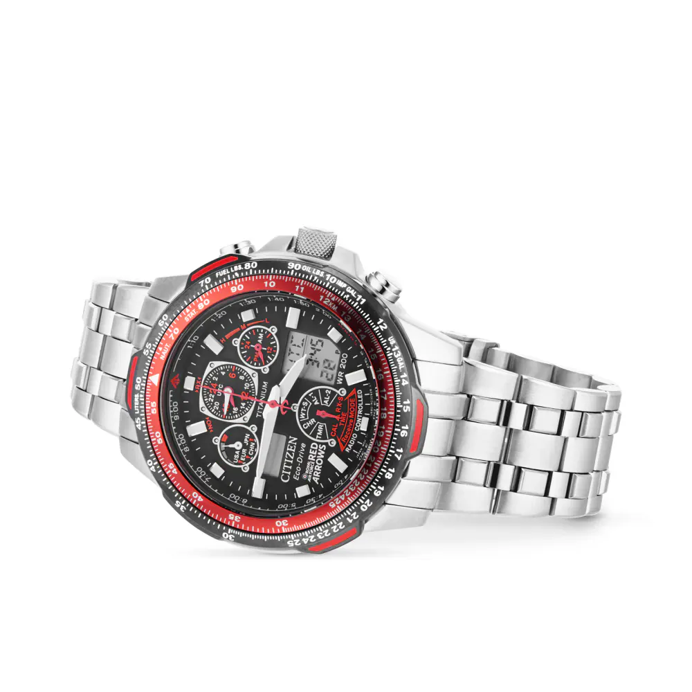 Citizen Red Arrows Skyhawk A.T Super Titanium™ 47mm Mens Watch in Black, additional product view 3
