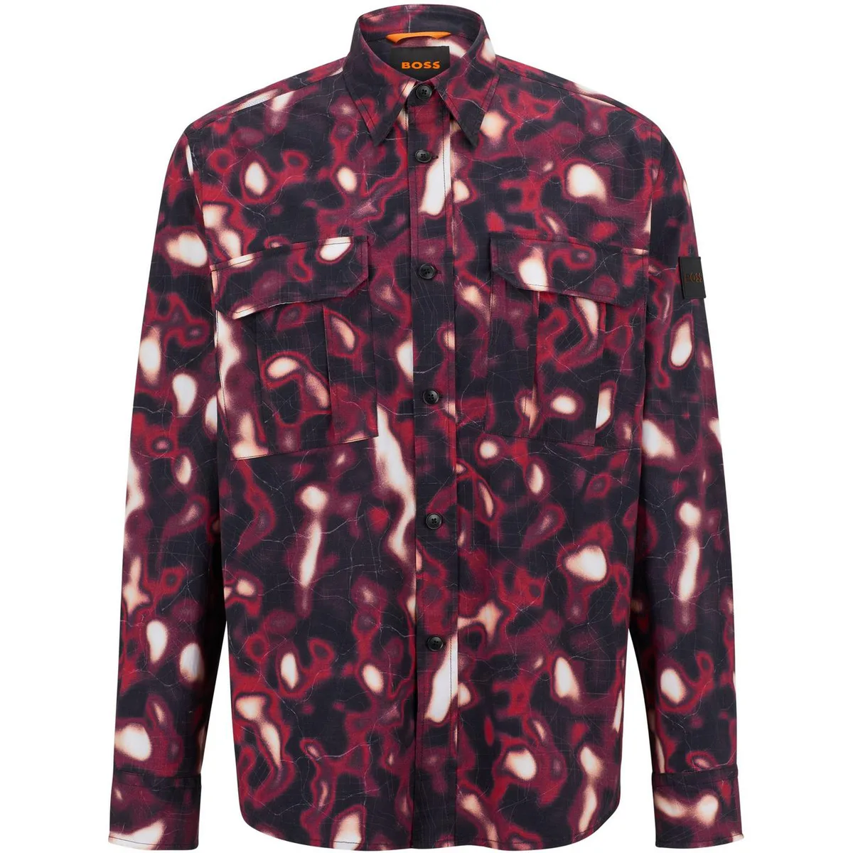 Boss Men's Lisel Plain Long-Sleeve Shirt