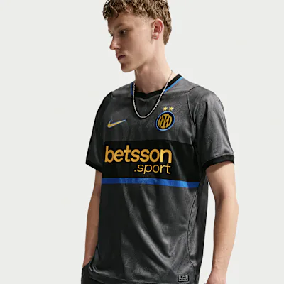 Nike Inter Milan 2026/27 Stadium Third Men's Nike Dri-FIT Football Replica Shirt - Iron Grey/Black/Tour Yellow