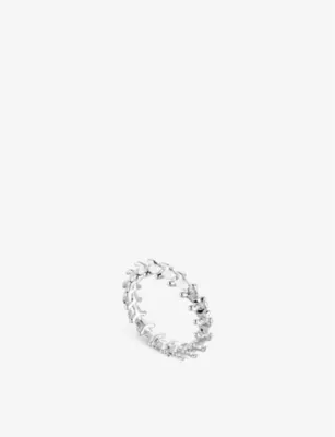 SHAUN LEANE Serpent Trace sterling silver band ring - M