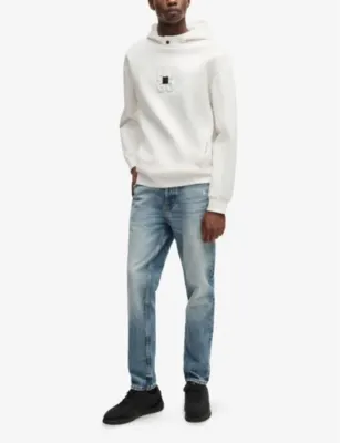 HUGO Slim-Fit Straight-Leg Denim Jeans - 32/32 detail 2