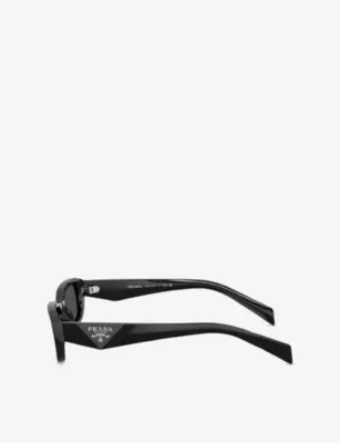 PRADA PR B06S Rectangle-Frame Acetate Sunglasses detail 3