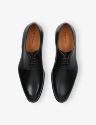 MAGNANNI Madis Leather Derby Shoes - EUR 42.5 / 8.5 UK MEN in BLACK, additional product view 2