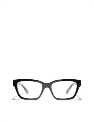 CHANEL CH3503B Rectangle-Frame Acetate Sunglasses