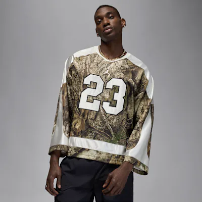 Jordan Brooklyn Men's Realtree Hockey Jersey - Medium Olive/Sail/Sail