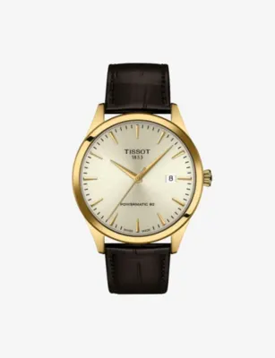 TISSOT Classic Dream Stainless-Steel and Leather Automatic Watch 40mm