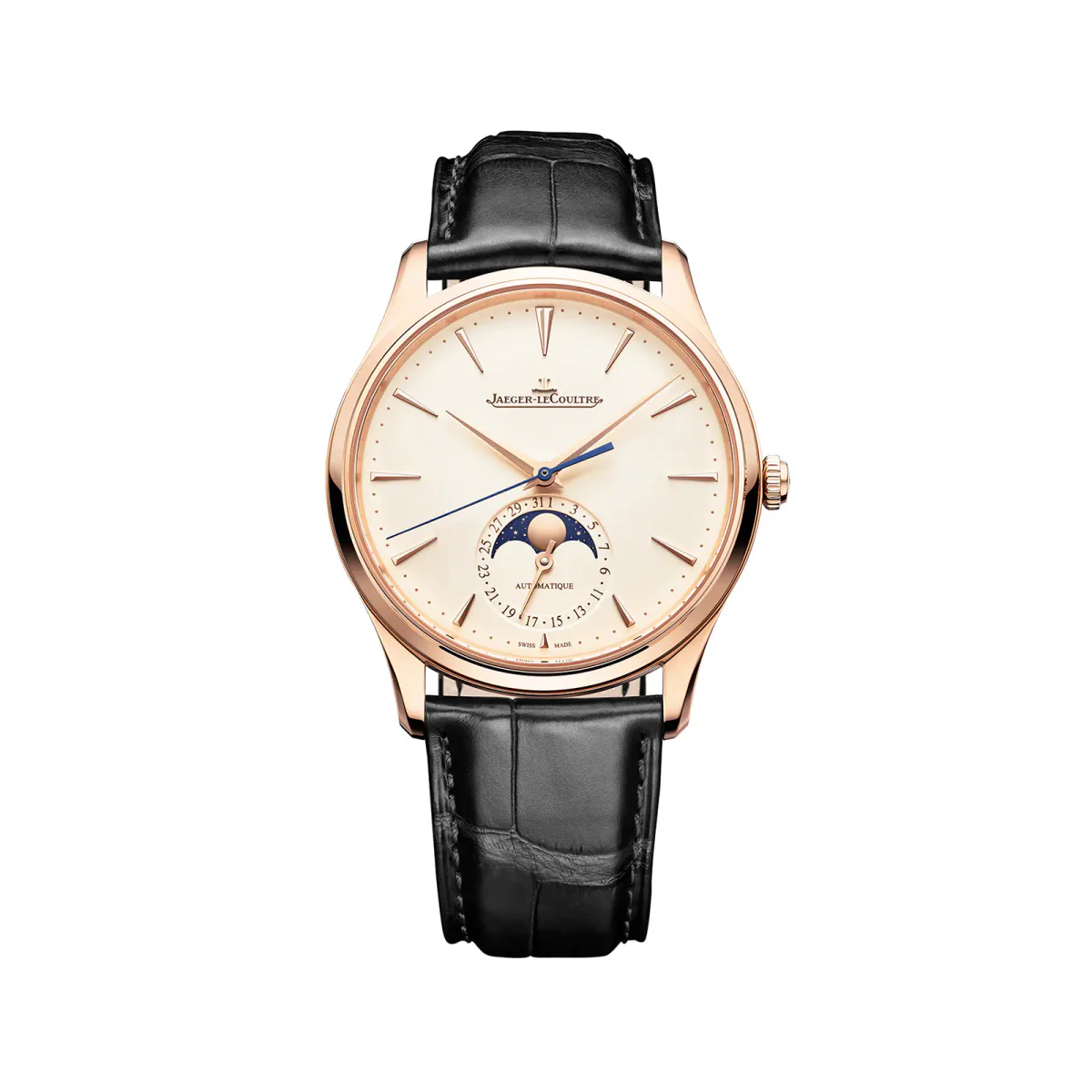 Jaeger-LeCoultre Master Ultra Thin Moon 39mm Mens Watch Cream