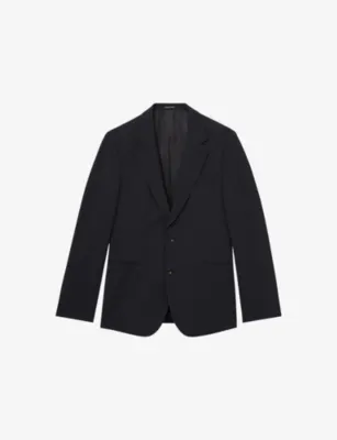 REISS Promise Slim-Fit Stretch Wool-Blend Blazer - BLACK - 46R detail 2