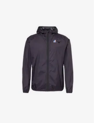 COMME DES GARCONS PLAY Comme des Garçons PLAY x K-Way hooded two-zip pockets regular-fit shell jacket