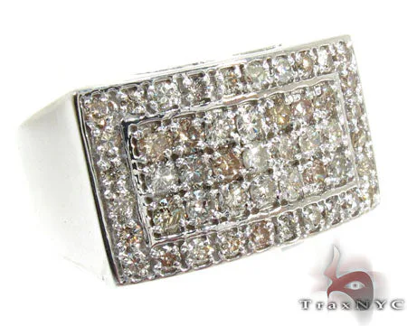MARYAM - For Him SILVER Silver 5 Row Prong Diamond Ring 25652 in 10 – Ring