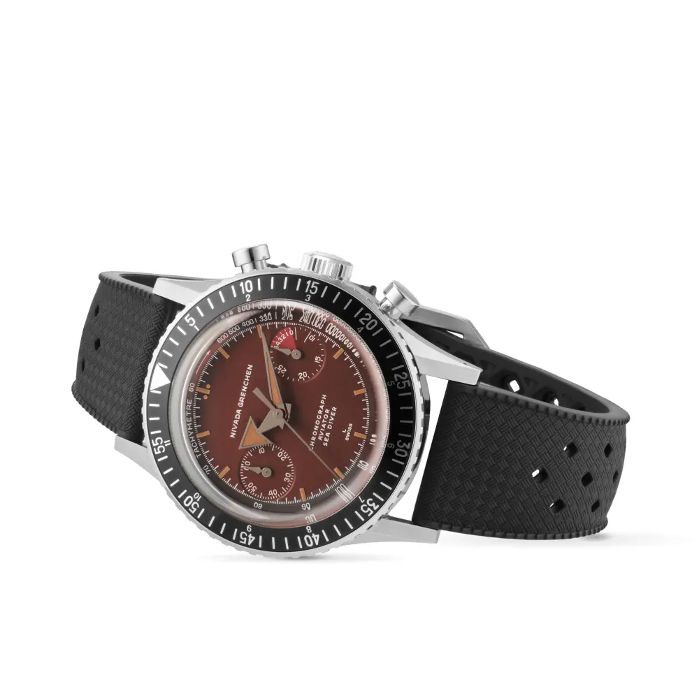 Nivada Grenchen Chronomaster Broad Arrow Tropical 38mm Mens Watch in Red, additional product view 2