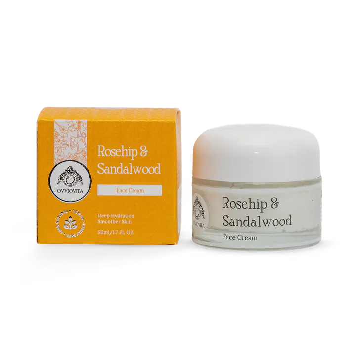 Ovviovita Rosehip & Sandalwood Face & Body Cream for Dry Skin 50ml