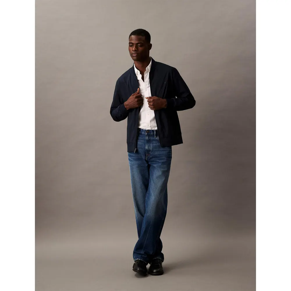 Calvin Klein Men's Matte Long Sleeve Bomber Jacket detail 2