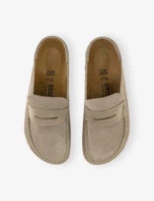BIRKENSTOCK Naples Wrapped Suede Clogs - EUR 44 / 10 UK MEN in TAUPE, additional product view 2