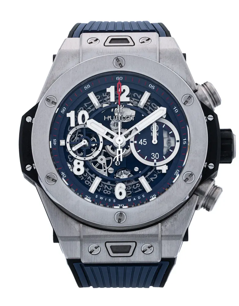 Hublot Big Bang 411.NX.5179.RX — 2021 — Excellent in Blue Arabic – Pre-owned watches