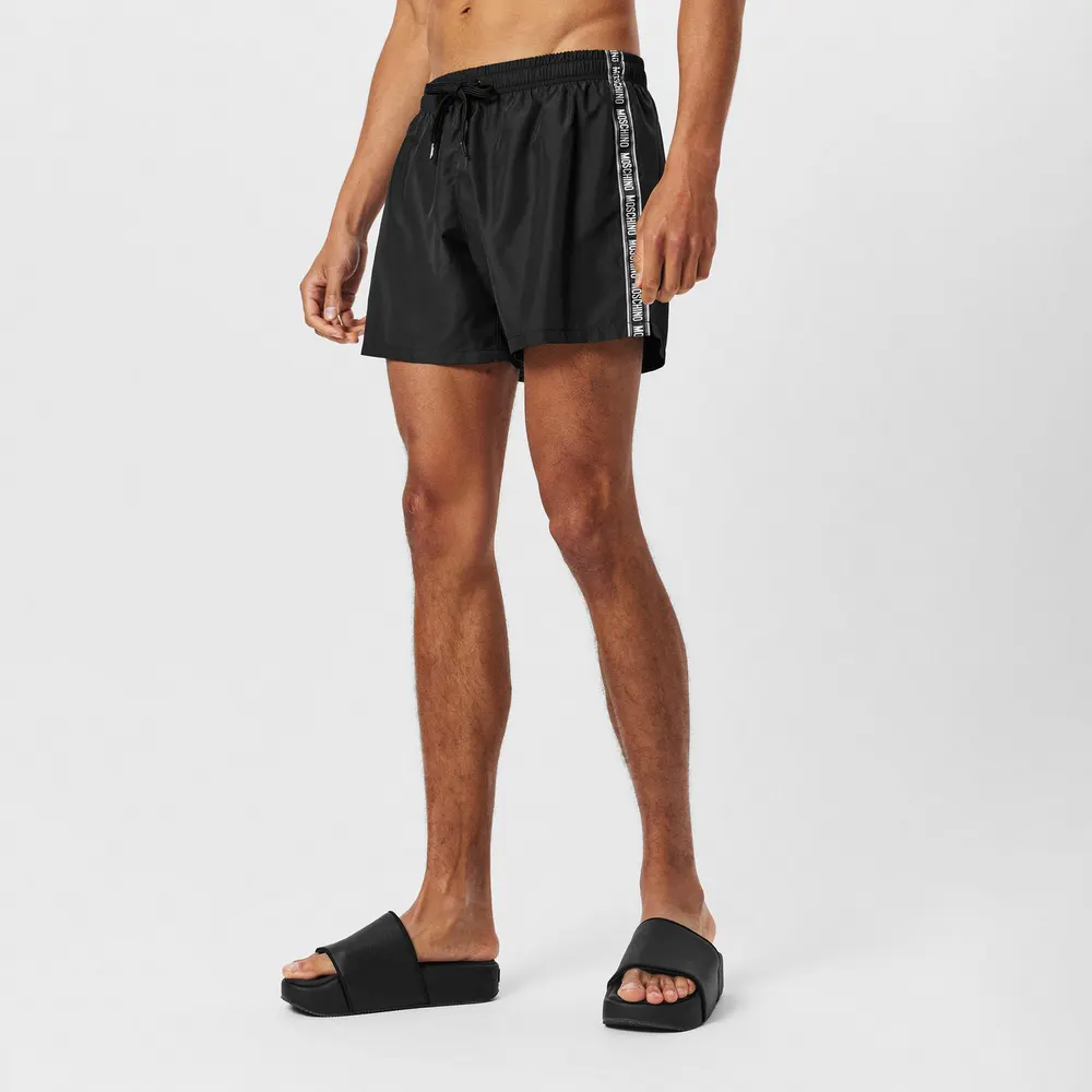 Moschino Logo Tape Swimming Shorts detail 3