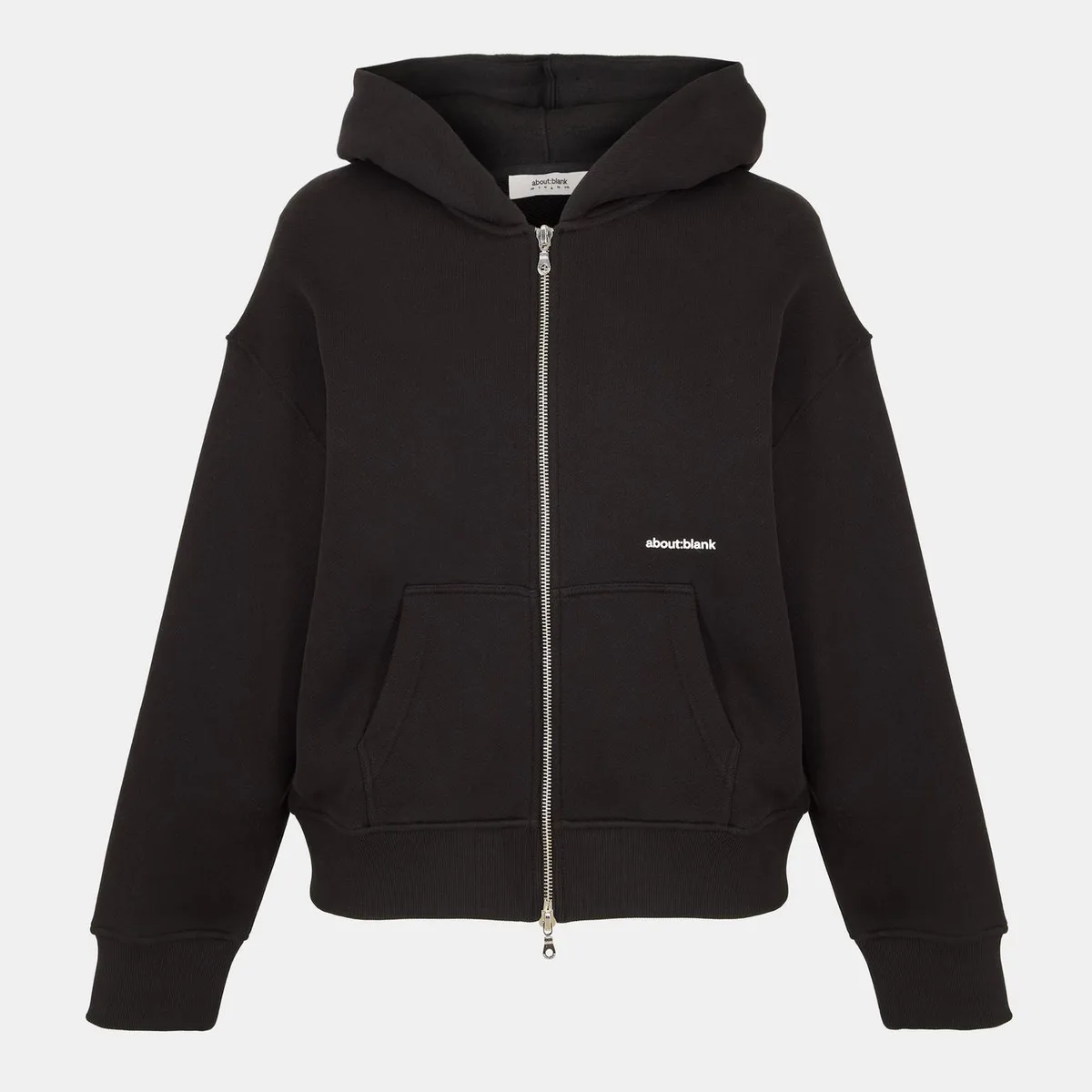about:blank Men's Box Zip Hoodie