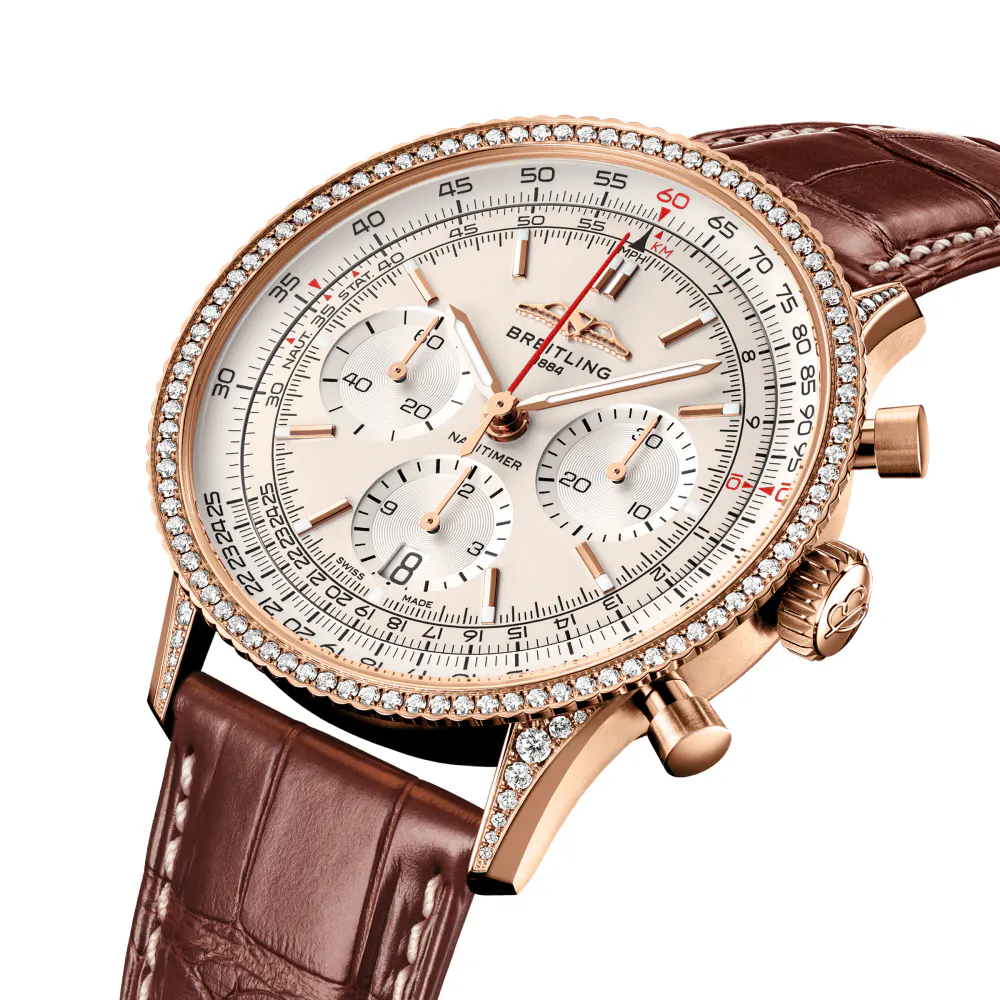 Breitling Navitimer Chronograph 41mm Mens Watch Cream Dial in Cream, additional product view 2