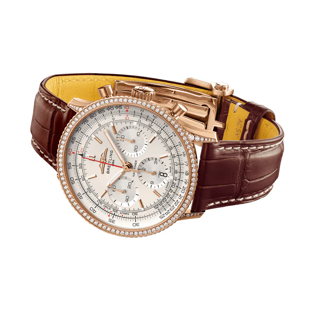 Breitling Navitimer Chronograph 41mm Mens Watch Cream Dial in Cream, additional product view 3