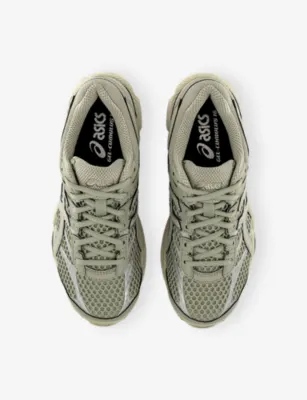 ASICS GEL-CUMULUS 16 Mesh and Leather Trainers - EUR 41.5 / 7.5 UK MEN in DRIED LEAF GREEN, additional product view 2