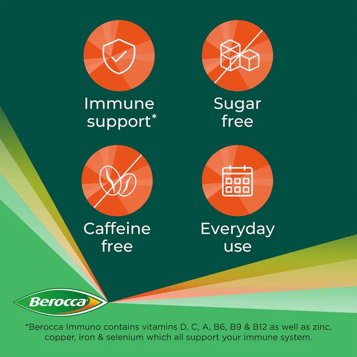 Berocca Immuno Effervescent Tablets Orange 15 Tablets, additional product view 3