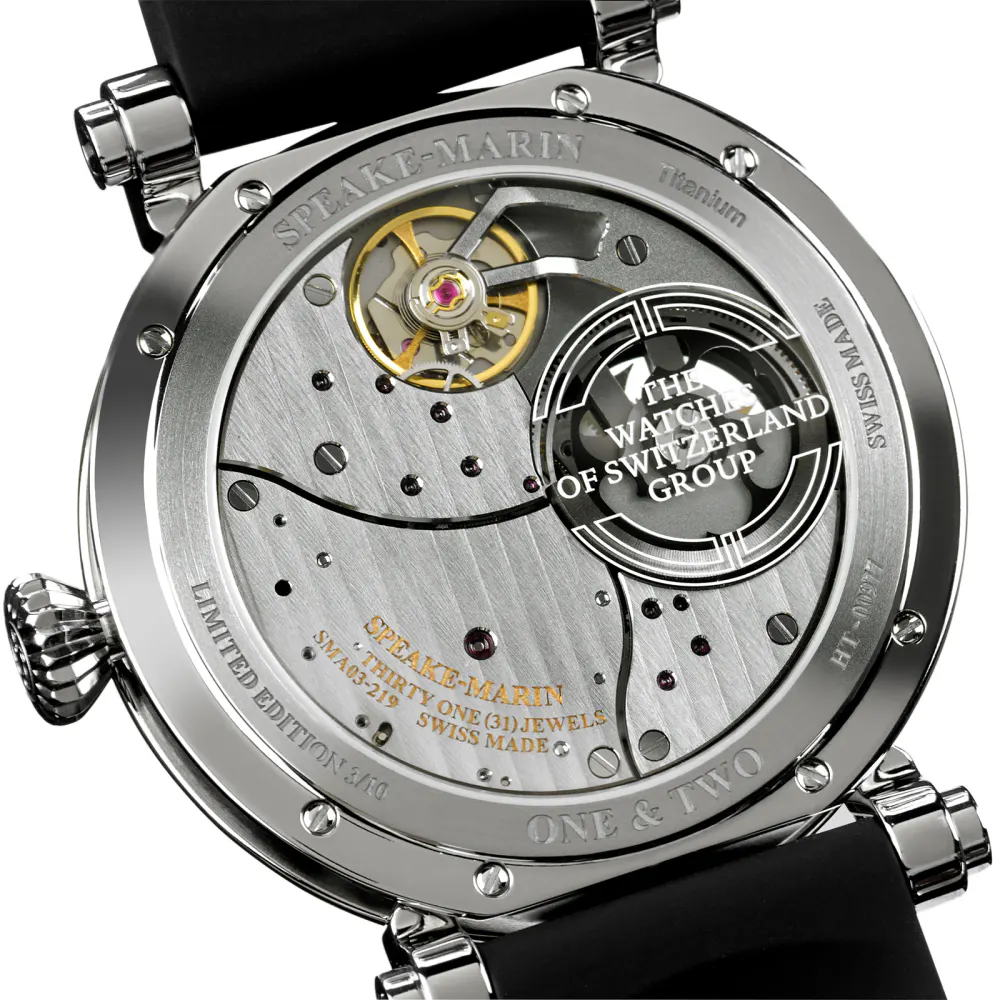 Speake-Marin One & Two Dual Time For Him Group Limited Edition 42mm Pink in Pink, additional product view 3
