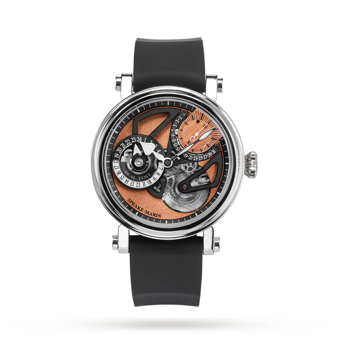 Speake-Marin One & Two Dual Time For Him Group Limited Edition 42mm Pink