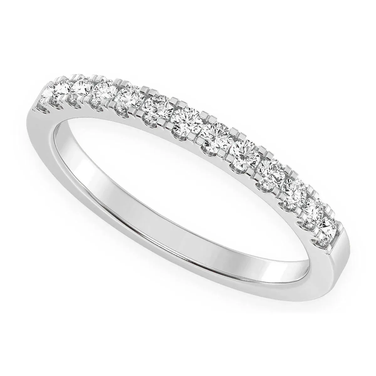 For Him Wide Single Row Band Ring in Rose Gold / Lab Grown Diamond – Ring