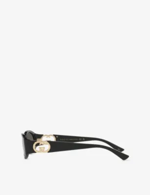 GUCCI GG1660S Oval-Frame Acetate Sunglasses detail 3