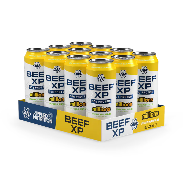 Applied Nutrition Beef XP Can - 30g Protein - Millions Pineapple - 12 x 500ml