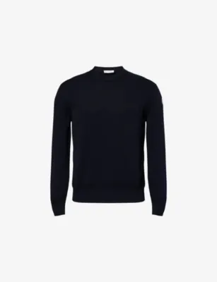 MONCLER Crew-Neck Knitted Cotton Jumper