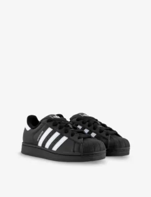 ADIDAS Superstar II Pony-Hair Leather Low-Top Trainers - EUR 40 / 6 UK MEN in CORE BLACK WHITE CORE BL, additional product view 3