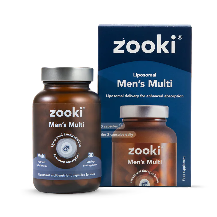 Zooki Liposomal Men’s Multivitamin + Daily Nutrient Complex Capsules - 30 Day Supply 60 Capsules