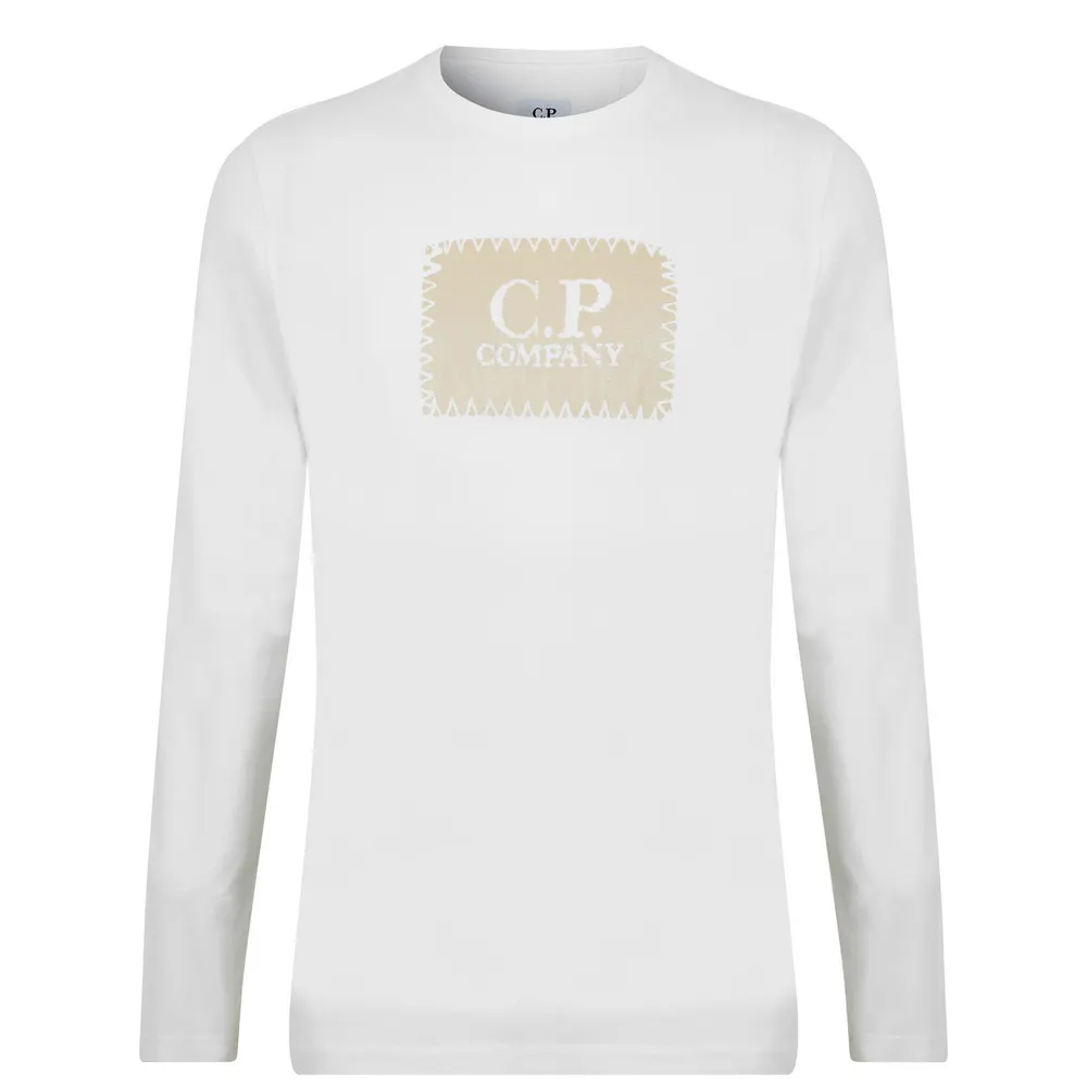 CP Company 30/1 Long Sleeved Logo T-Shirt