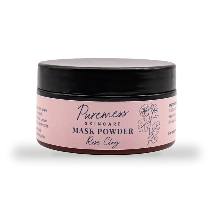 Puremess Skincare Mask Powder 100g - Rose Clay