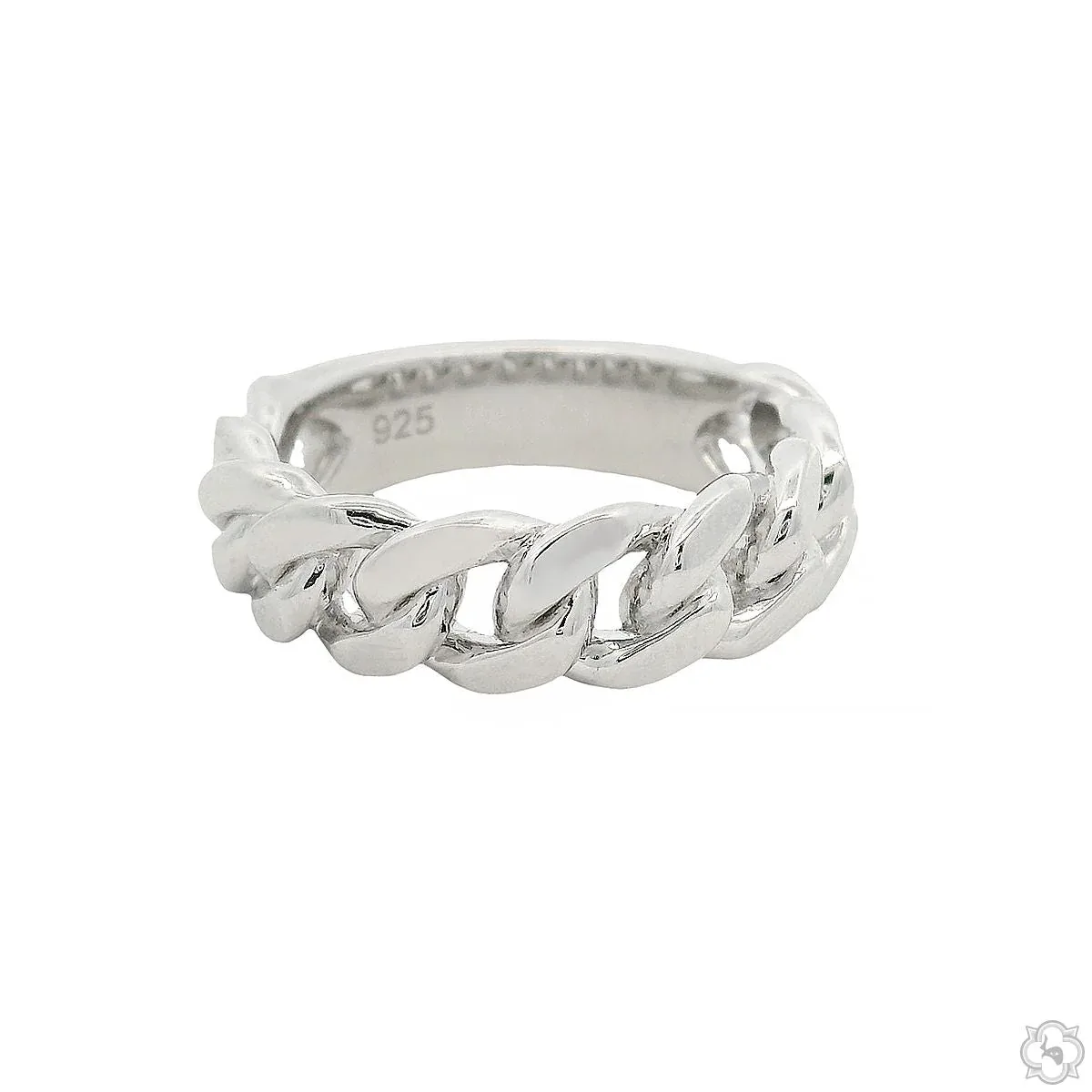 MARYAM - For Him SILVER .925 Silver 5mm Miami Cuban Link Ring 70693 in 10 – Ring