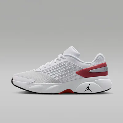 Jordan Trunner Flow Men's Shoes - White/Gym Red/Metallic Silver/Black in White/Gym Red/Metallic Silver/Black – Nike men's and unisex