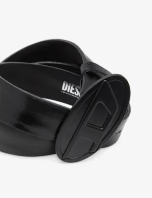 DIESEL B-1DR 2.0 Leather Belt - 32 detail 3