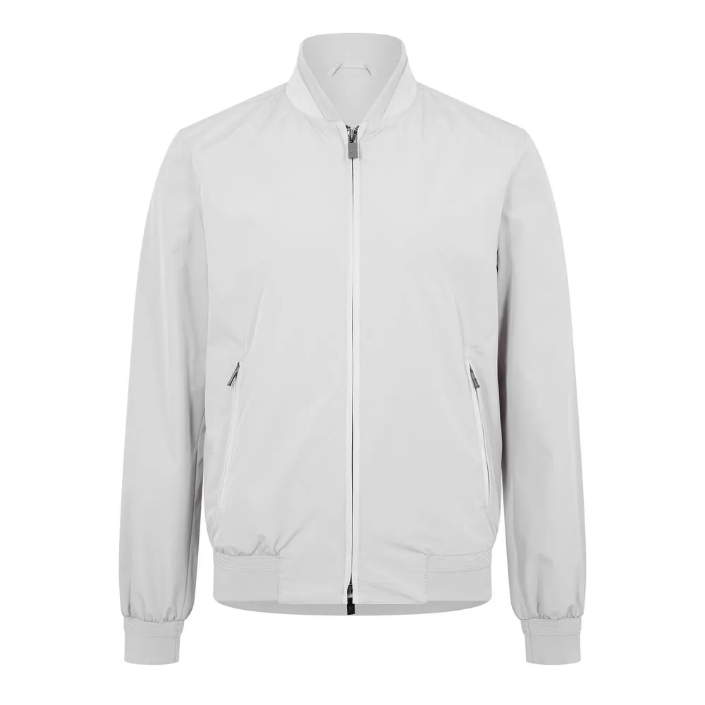 Pal Zileri Men's Suede Trim Bomber Jacket