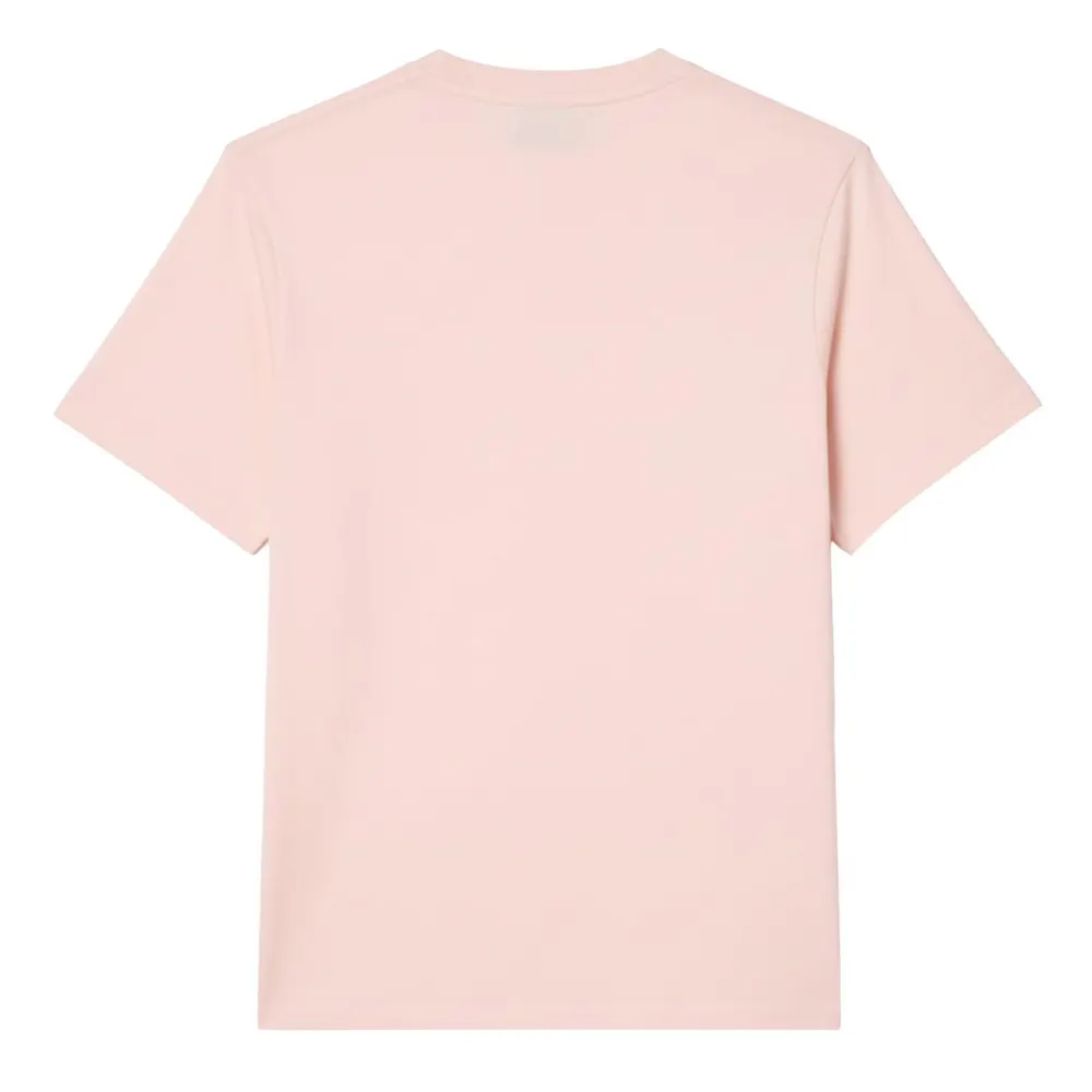 Lacoste Valentines Loungewear T-Shirt in Pink, additional product view 2