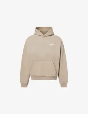 THE COUTURE CLUB Spray-Wash Logo-Print Cotton Hoody