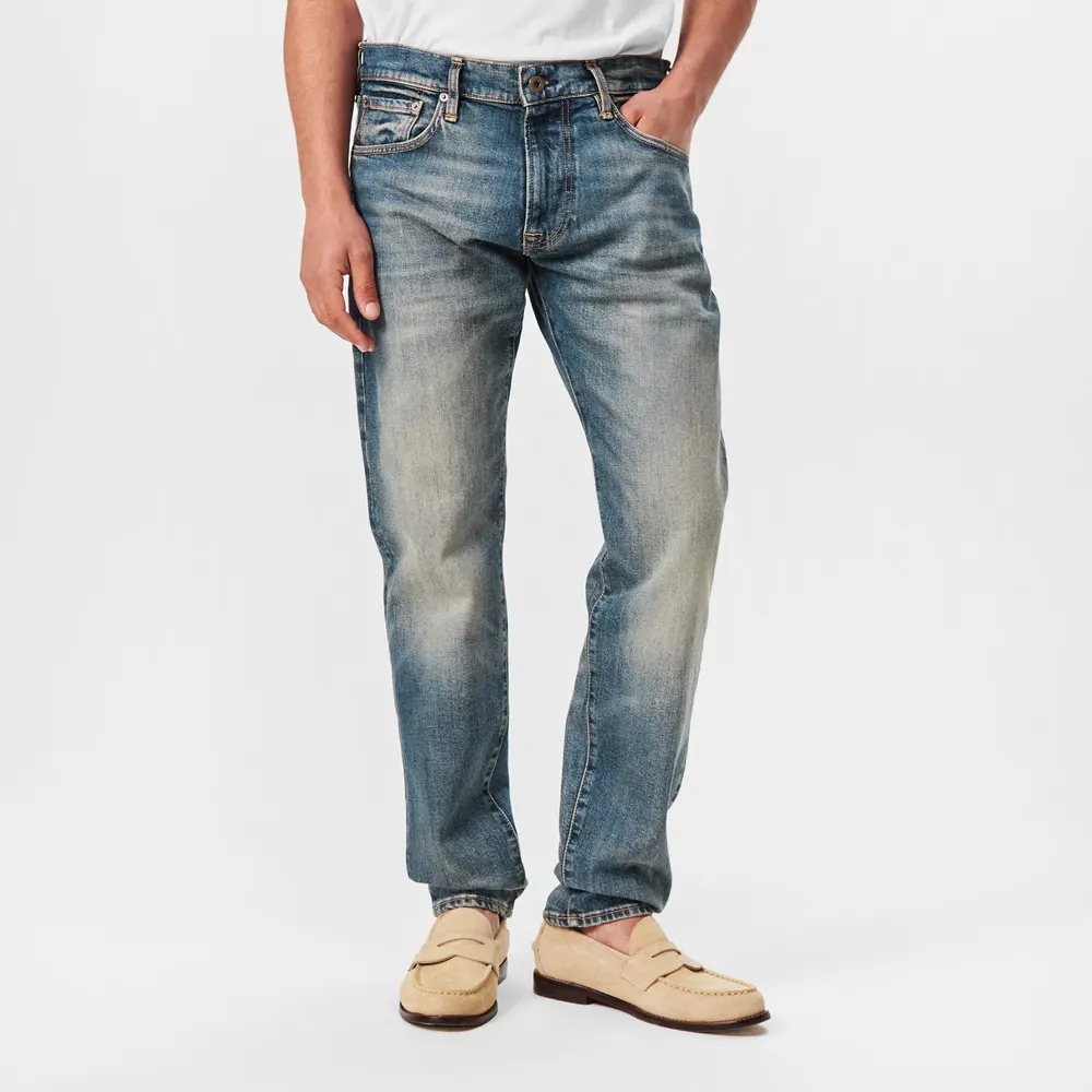 Boss Men's Mid Rise Distressed Cotton Slim Fit Jeans detail 3