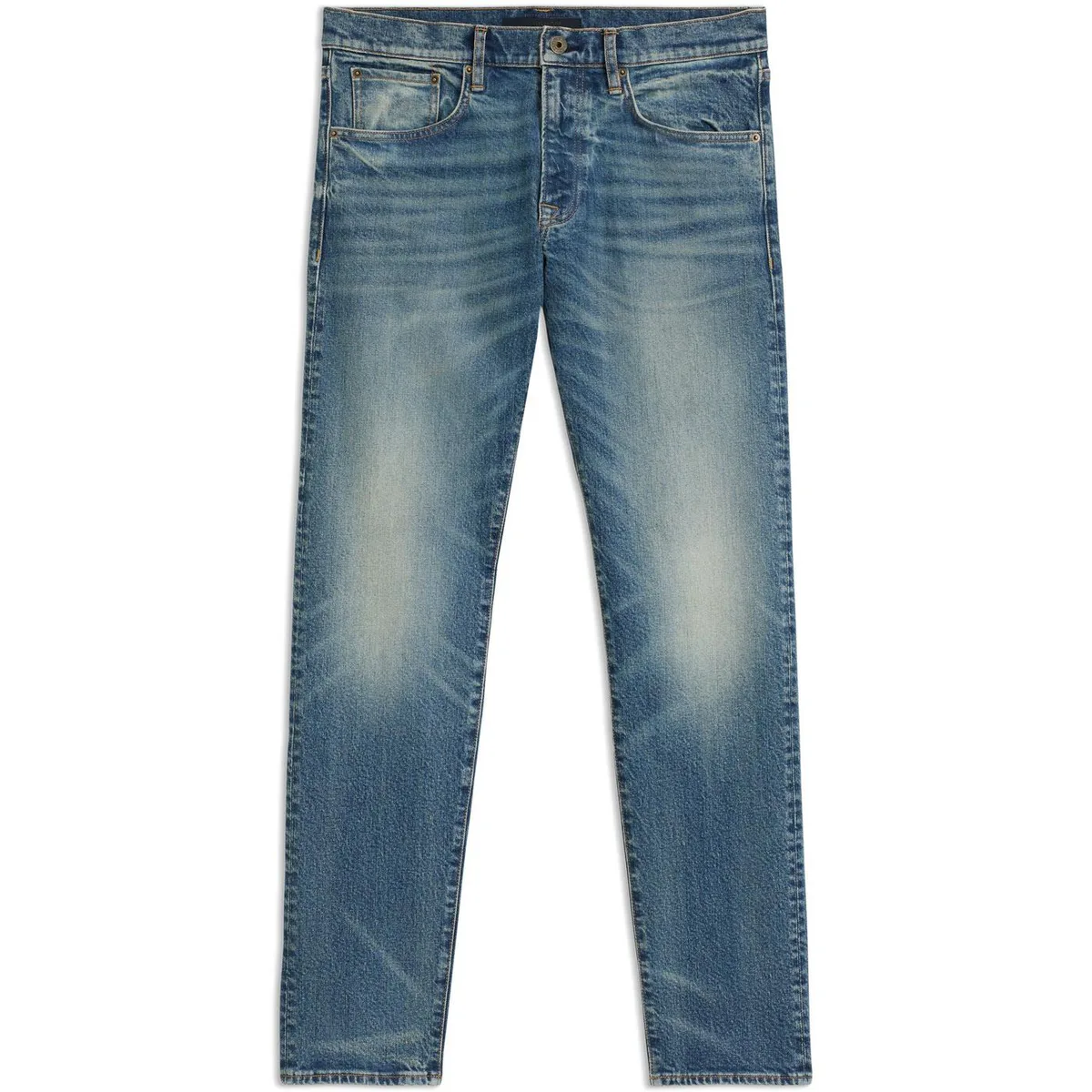 Boss Men's Mid Rise Distressed Cotton Slim Fit Jeans