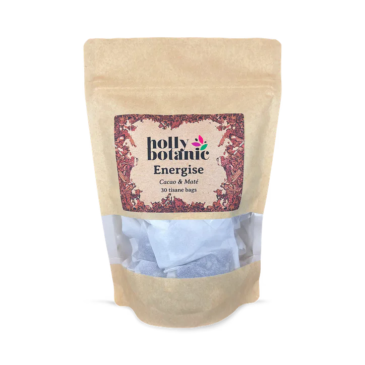 Holly Botanic Energise Tisane | Cacao & Maté | 30 Tea Bags