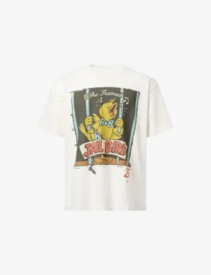 AWGE Jailbird Graphic-Print Cotton-Jersey T-Shirt